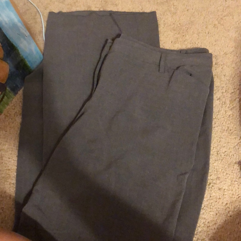 Gray dress slacks